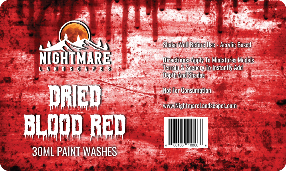 Dried Blood Red Paint Wash 30ml