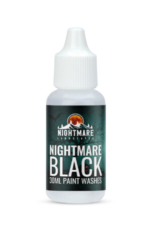 Nightmare Black Miniature Paint Wash 30ml