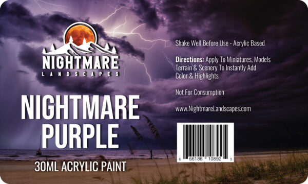 Nightmare Purple Miniature Acrylic Paint 30ml