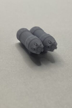 Large Twin Rocket Missile Launcher Weapons Miniature For Gaslands & Tabletop Games