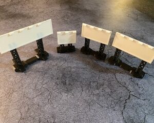 4x Miniature Billboards For Tabletop Game Terrain Scenery