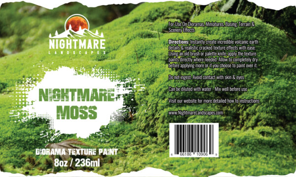Nightmare Moss Effects Diorama Texture Paint 8oz