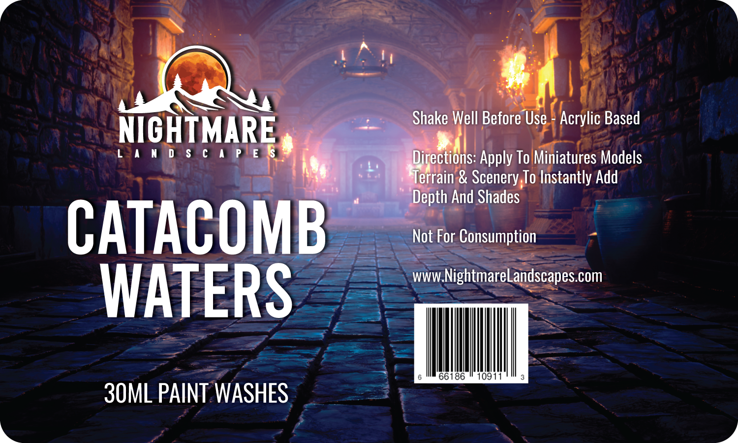 Nightmare Landscapes Catacomb Waters Miniature Paint Wash 30ml