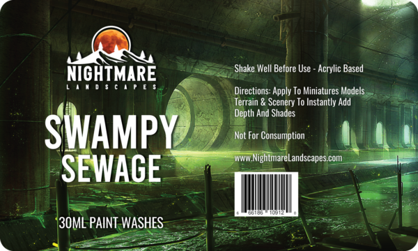 Nightmare Landscapes Swampy Sewage Miniature Paint Wash 30ml
